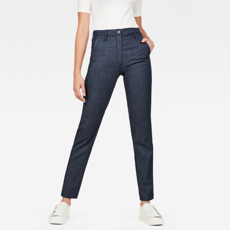 G-Star RAW Bronson High Skinny Chino Women Raw Denim - W25L32