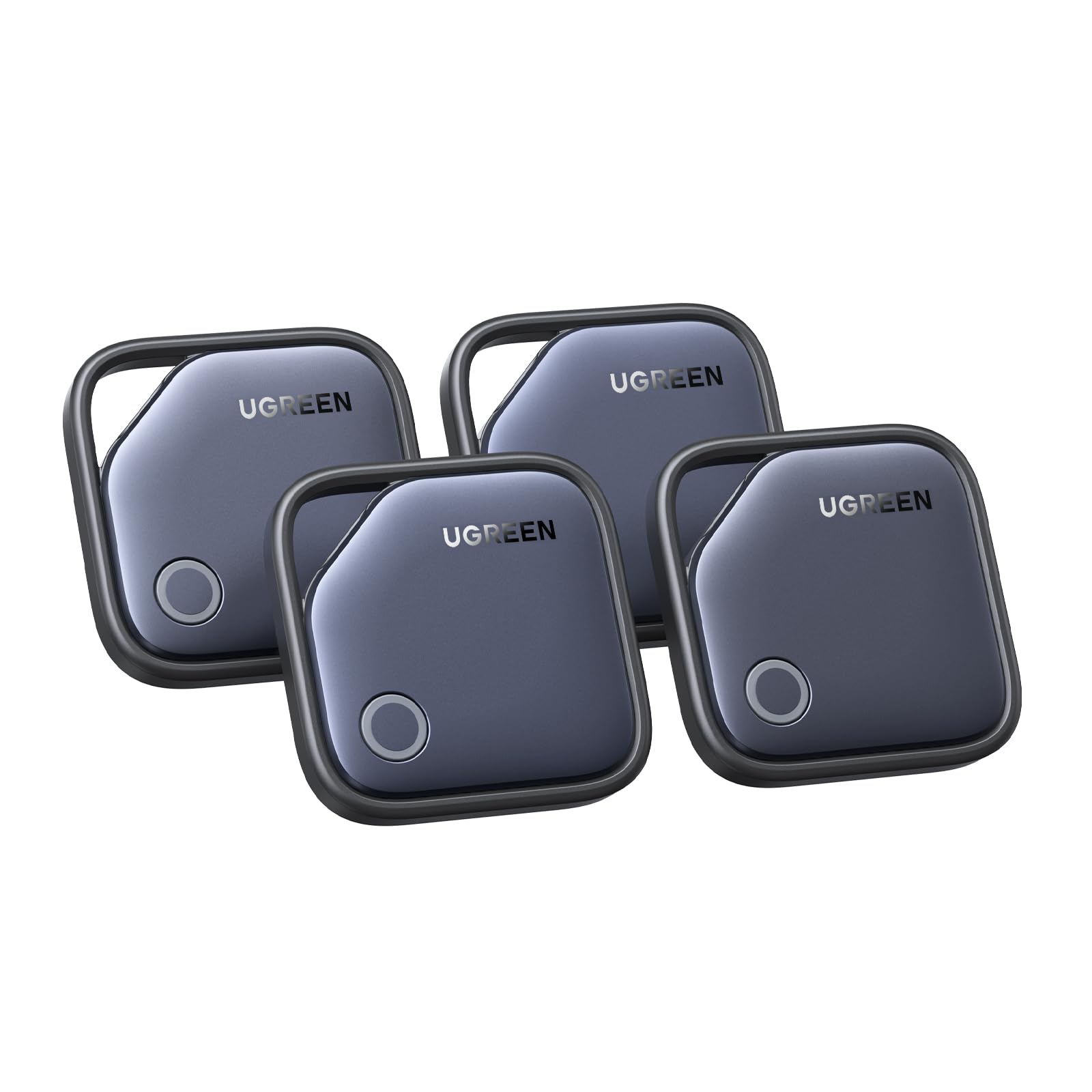UGREEN FineTrack 4 Pack kompatybilny z Apple Find My (tylko iOS), lokalizator Bluetooth do bagażu, lokalizator do kluczy, walizek, paszportów Smarttag z wymienną baterią