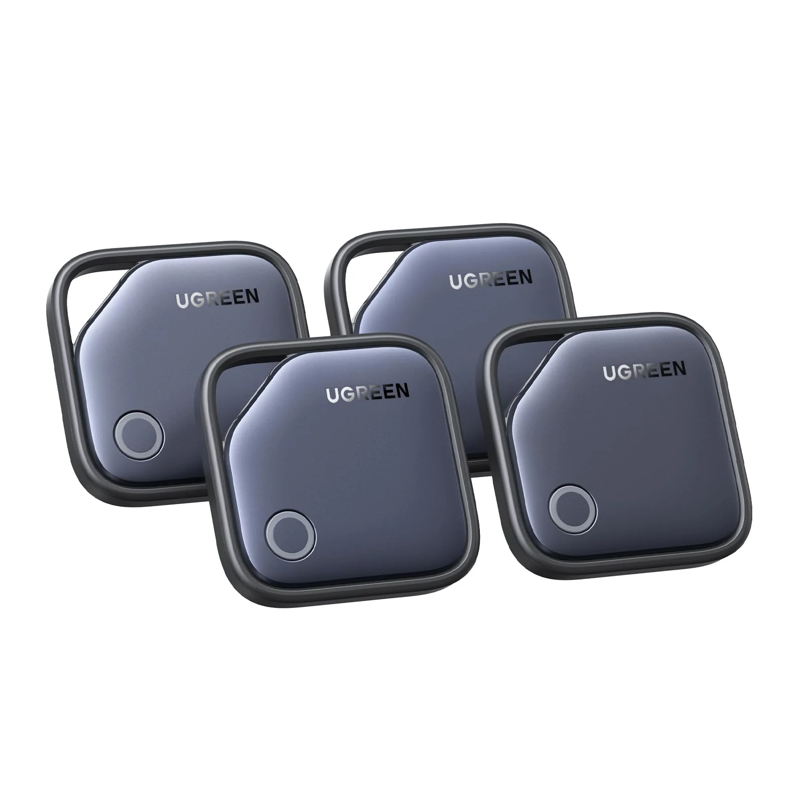 UGREEN FineTrack 4 Pack kompatybilny z Apple Find My (tylko iOS), lokalizator Bluetooth do bagażu, lokalizator do kluczy, walizek, paszportów Smarttag z wymienną baterią