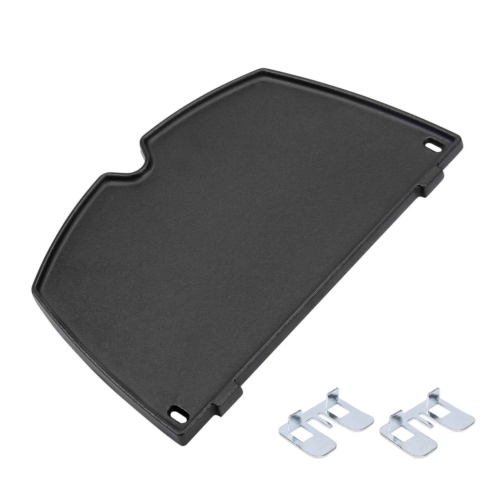 GFTIME 6558 32 x 21,8 cm żeliwny grill do grilla Weber Q100, Q120, Q140, Q1000, Q1200, Q1400, Baby Q Series Grills, akcesoria do grilla gazowego Weber Q100/1000, 1 sztuka