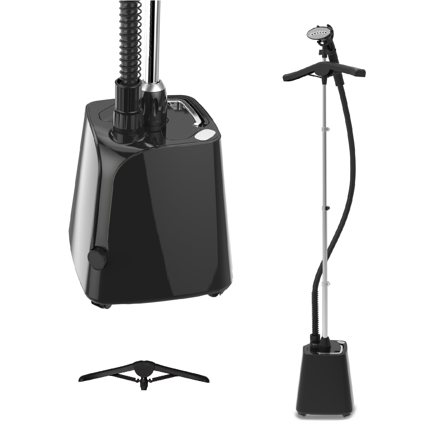 STEAMONE h18b prasownica parowa żelazko parowe pionowe czarne błyszczące 1,8 l 1800 W Moc: 1800 watów Litrage : 1.8 Litres
